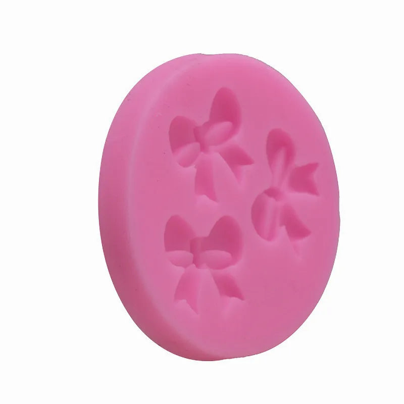 Bow Tie Silicone Mold – 3D Chocolate, Candy & Fondant Baking Silicone Baking Mold Qme Pink