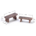 Mini Wooden Chair Pendant Moss Micro Landscape Resin Decor Resin Craft Pendant Qme 1Set