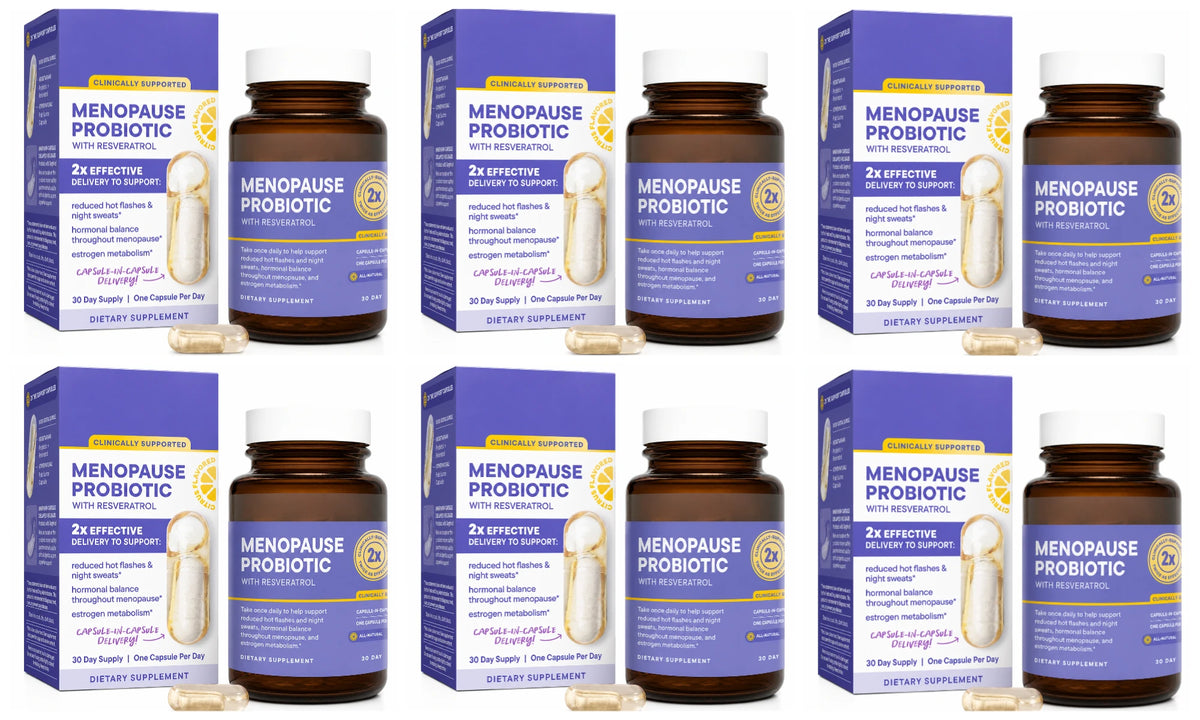 Women's Probiotic with Resveratrol & Omega – 30 Capsules Probiotic Supplement Qst 6bottles 180capsules