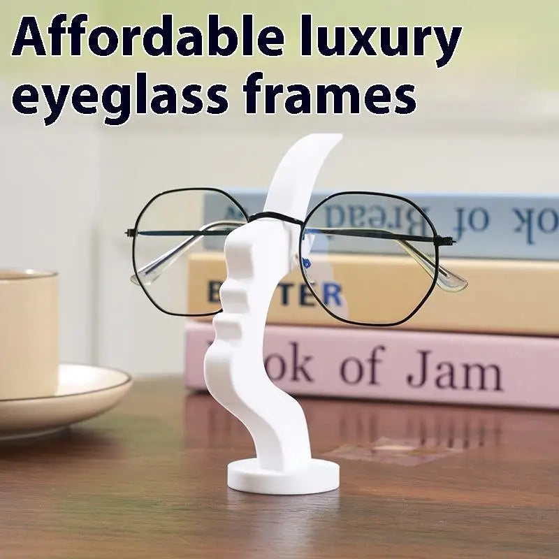 Human Face Silhouette Eyeglass Stand – Decorative Glasses Holder Eyeglass Stand Qme