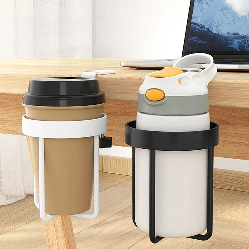 Metal Desk Cup Holder Table Storage Rack for Mugs & Bottles Desk Cup Holder Qme