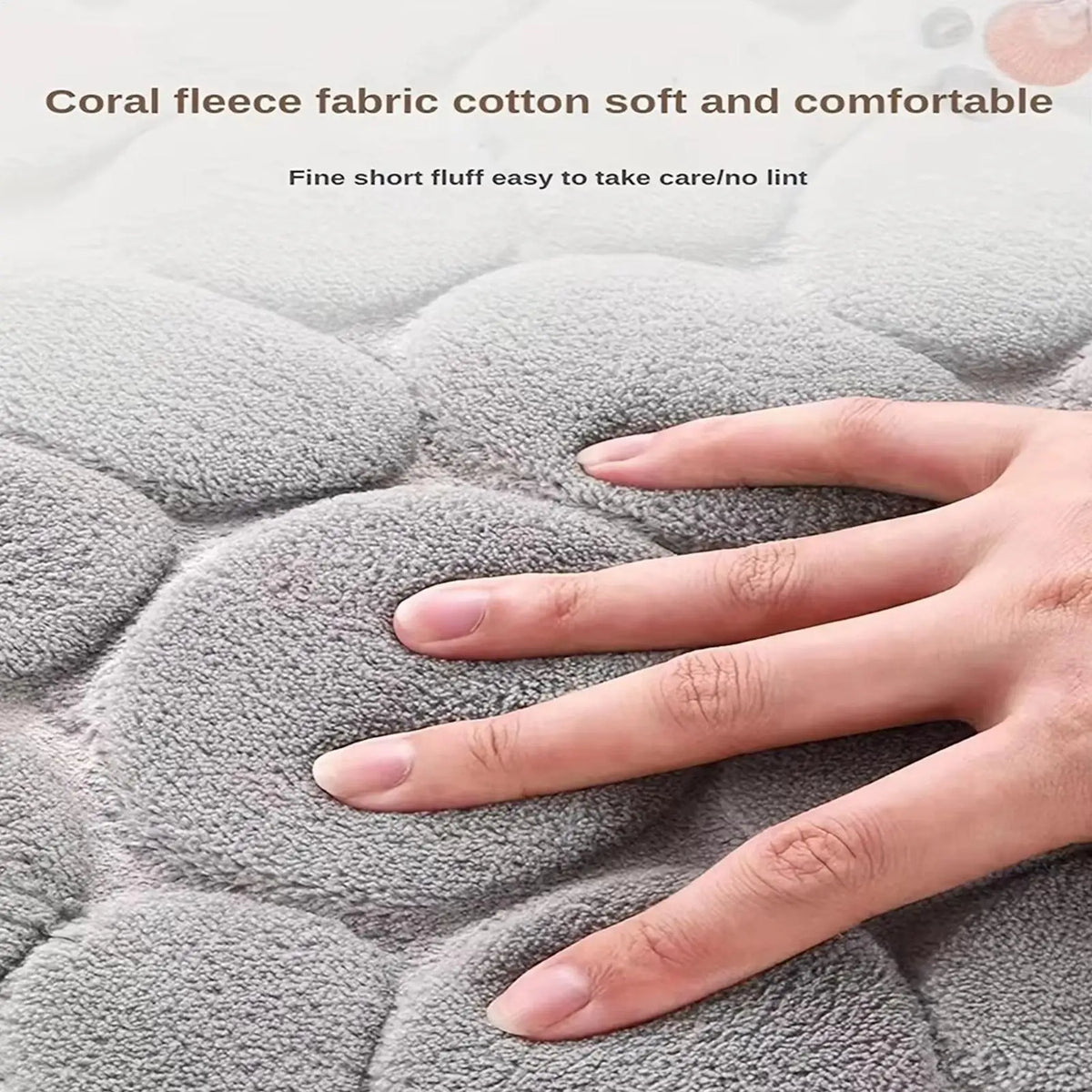 Soft Cotton Bathroom Rug | Curved Washable Absorbent Mat Bathroom Rug Qme