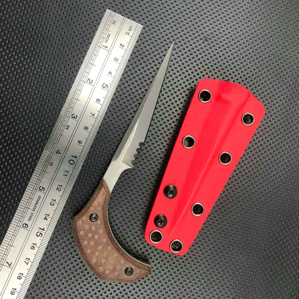 TRSKT Neck Knife 440C Blade G10 Handle + Kydex Sheath Fixed Blade Neck Knife Qst 12 China Mainland