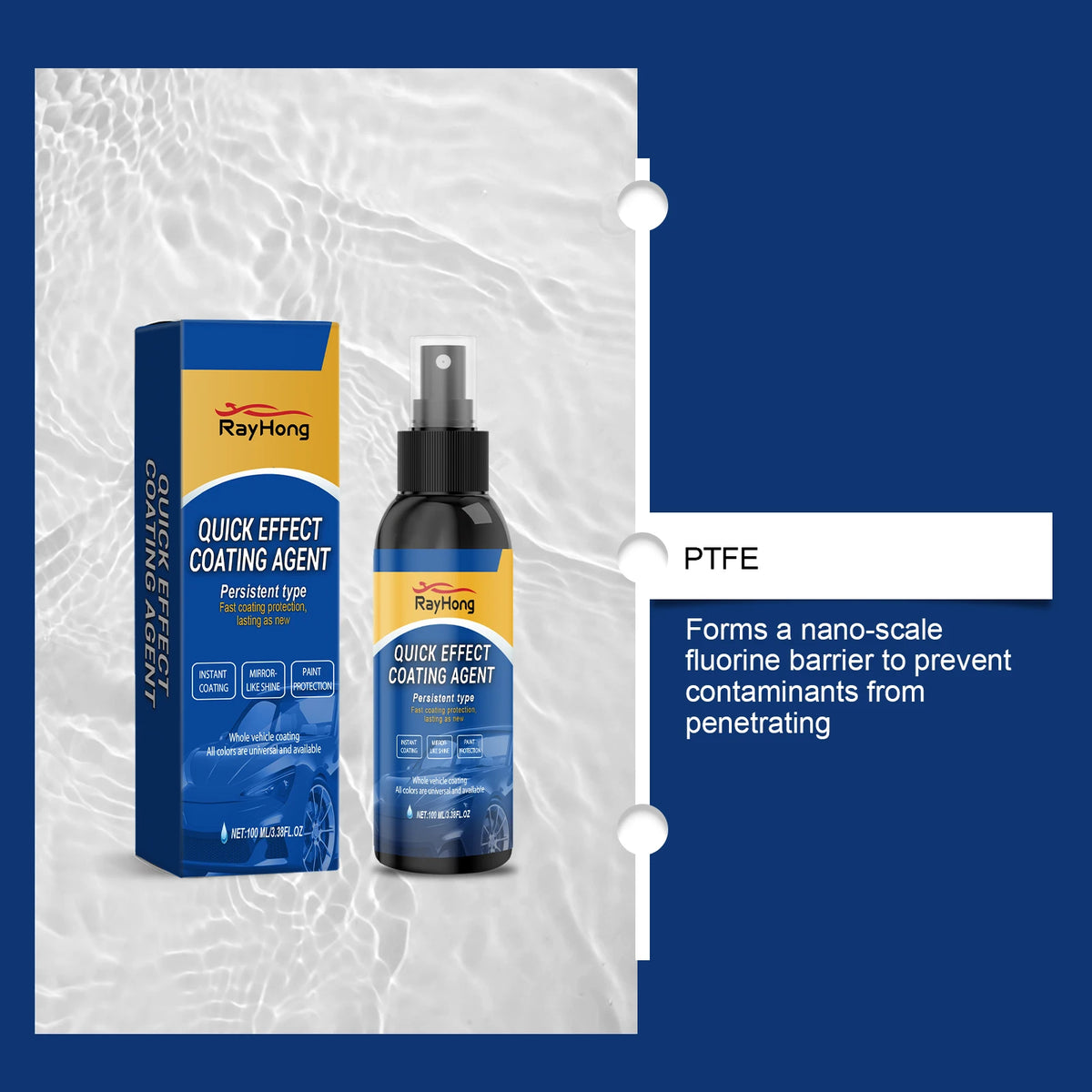 Rayhong Car Coating Spray – Gloss, Antifouling & Paint Care Car Coating Spray Qst