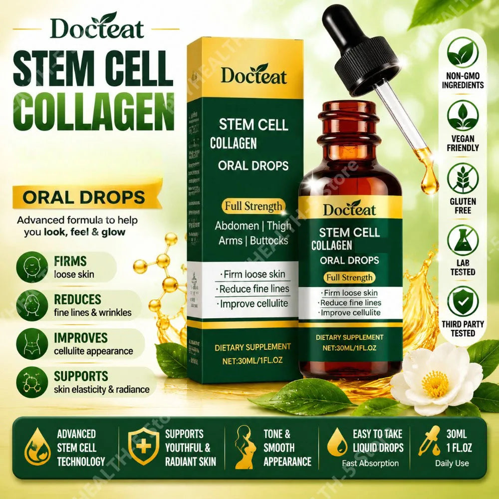 Docteat Collagen Oral Drops 30ml – Hyaluronic Acid & Vitamin C Collagen Oral Drops Qst