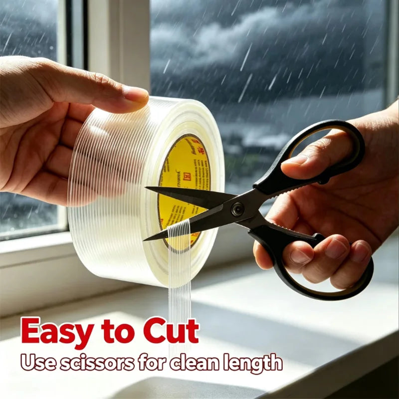 Striped Fiberglass Filament Tape – Strong Adhesive Window Reinforcement Fiberglass Filament Tape Qme
