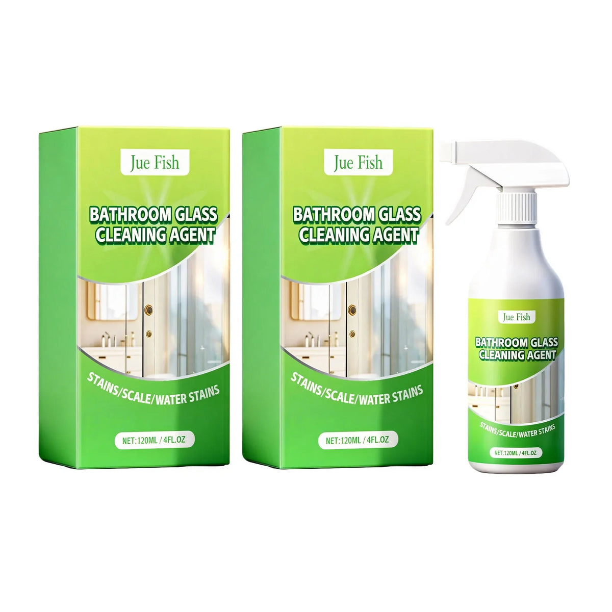 Bathroom Cleaning Spray – Hard Water & Soap Scum Remover | Qme Bathroom Cleaning Spray Qme 2 x 120ML Boxed