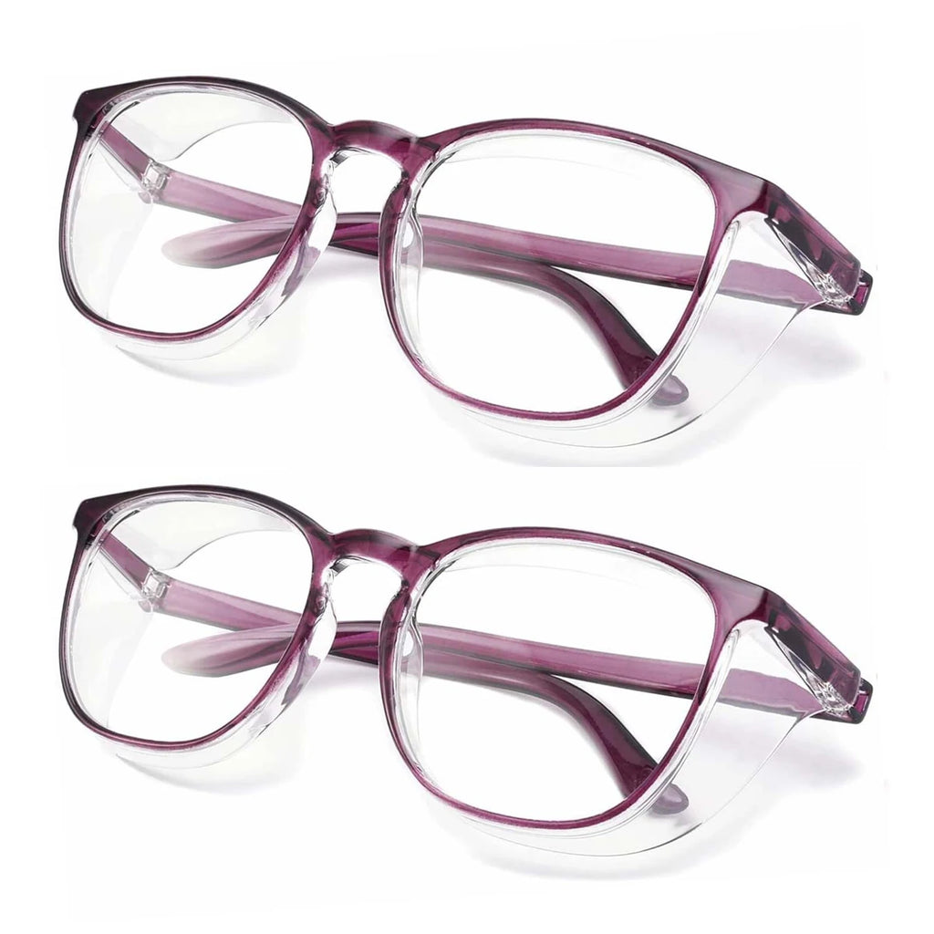 VOPHA HM9 Z87.1 Safety Goggles – Anti-Fog, Scratch-Proof Safety Goggles Qst 2pc-Purple