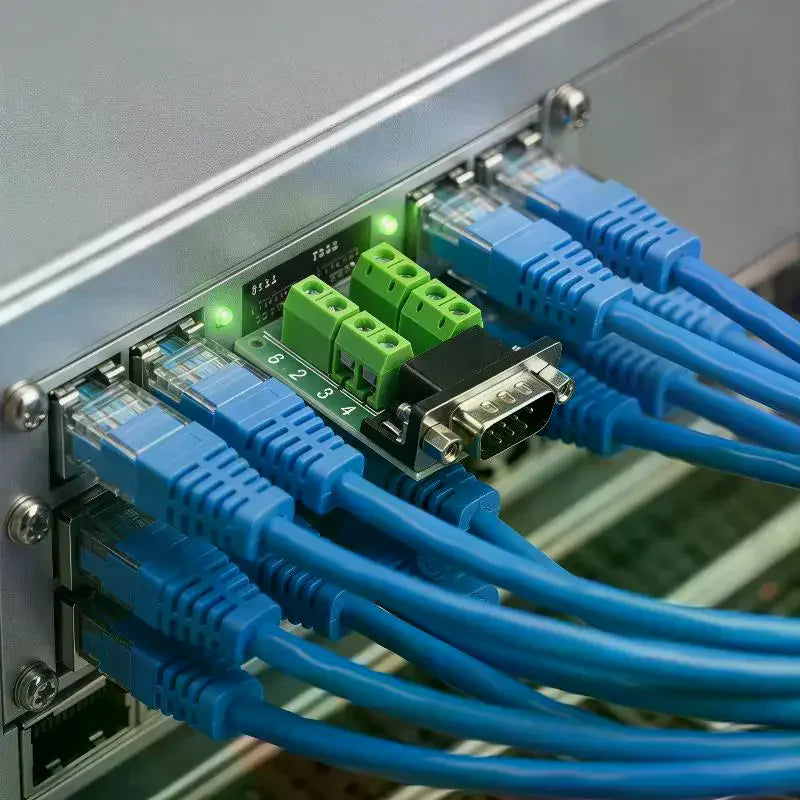 DB9 RS232 Male Connector – Solder-Free Screw Terminals Serial Port Connector Qme
