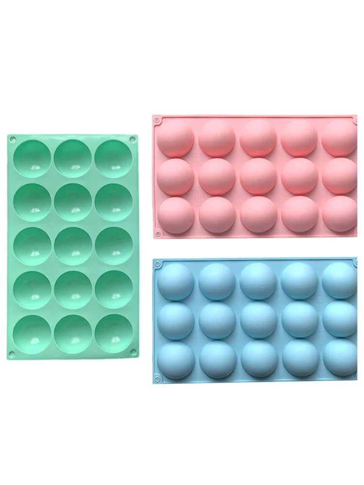 Silicone Half-Sphere Mold – 3D Ball Baking Mold for Cakes Silicone Baking Mold Qme