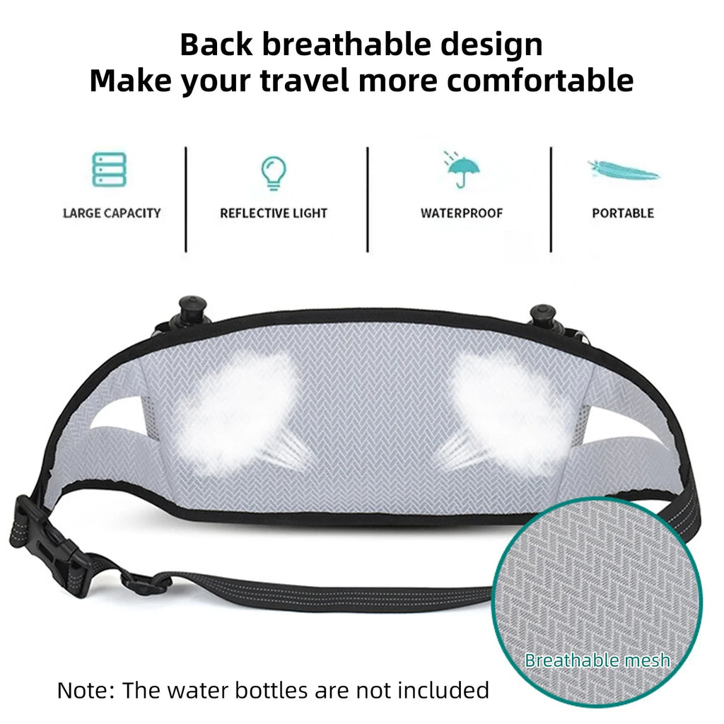 Running Belt Waist Pack – Water-Resistant & Breathable Running Waist Pack Qme