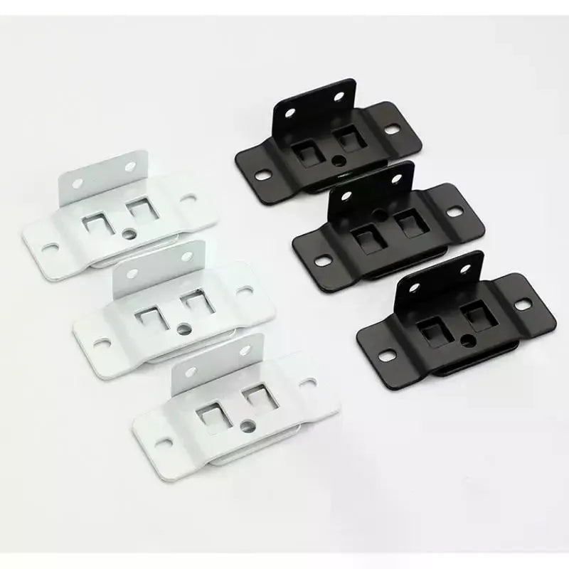 2-in-1 Iron Fixed Fastener Insert | L-Shaped 90° Connector Furniture Fastener Bracket Qme