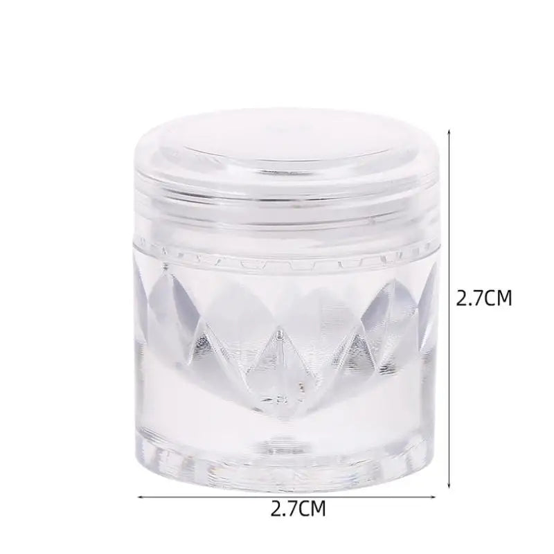 2-Pack Refillable Sifter Jars – Clear Mesh Cap Powder Containers Powder Sifter Jar Qme