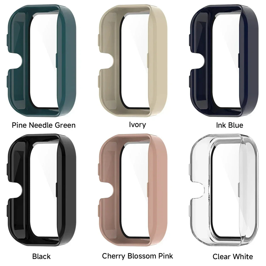 Amazfit Bip 3 & Bip 3 Pro PC Protective Screen Cover & Frame Smartwatch Screen Protector Qme