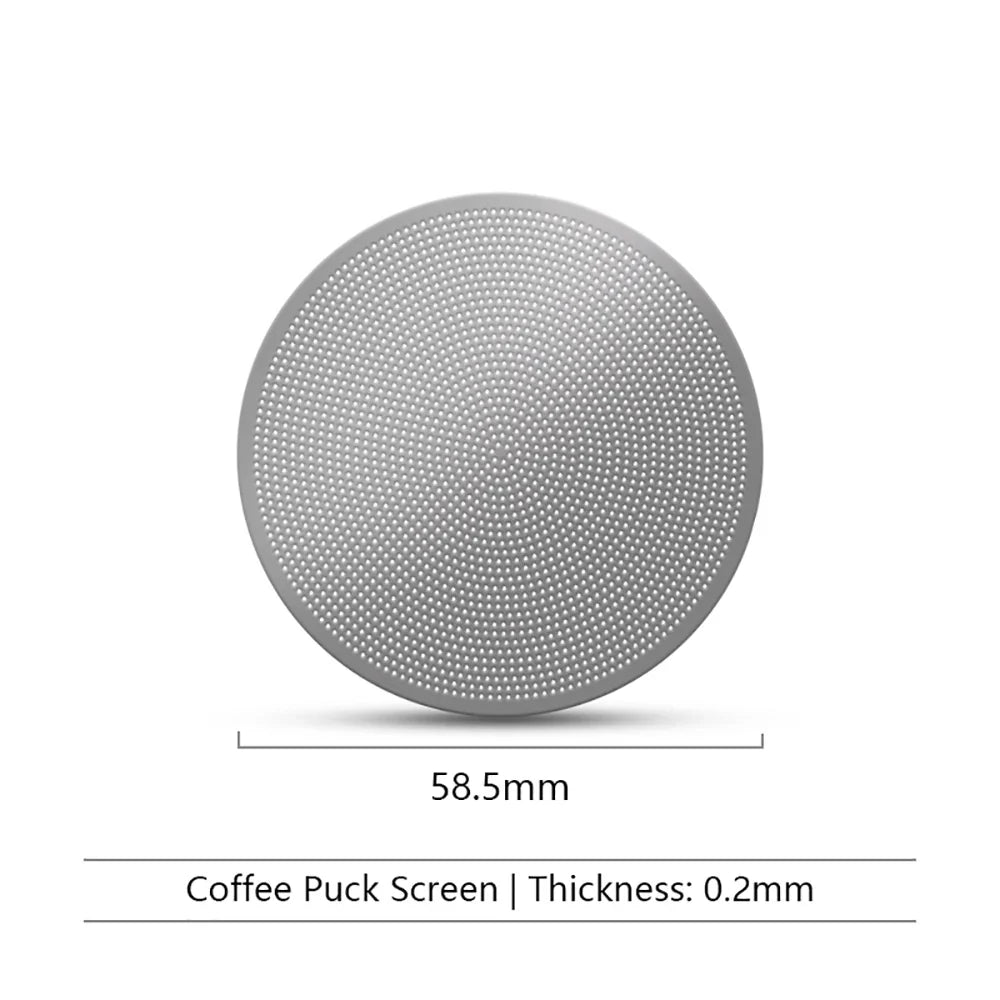 Reusable Espresso Puck Screen 51/53/58.5mm Stainless Steel Espresso Puck Screen Qme 58.5mm
