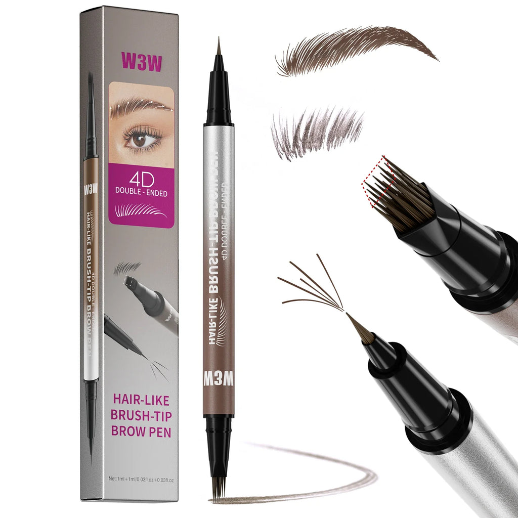 2-in-1 Dual-Ended Eyebrow Pen & Brush Tip | Natural Brows Eyebrow Pen Qme