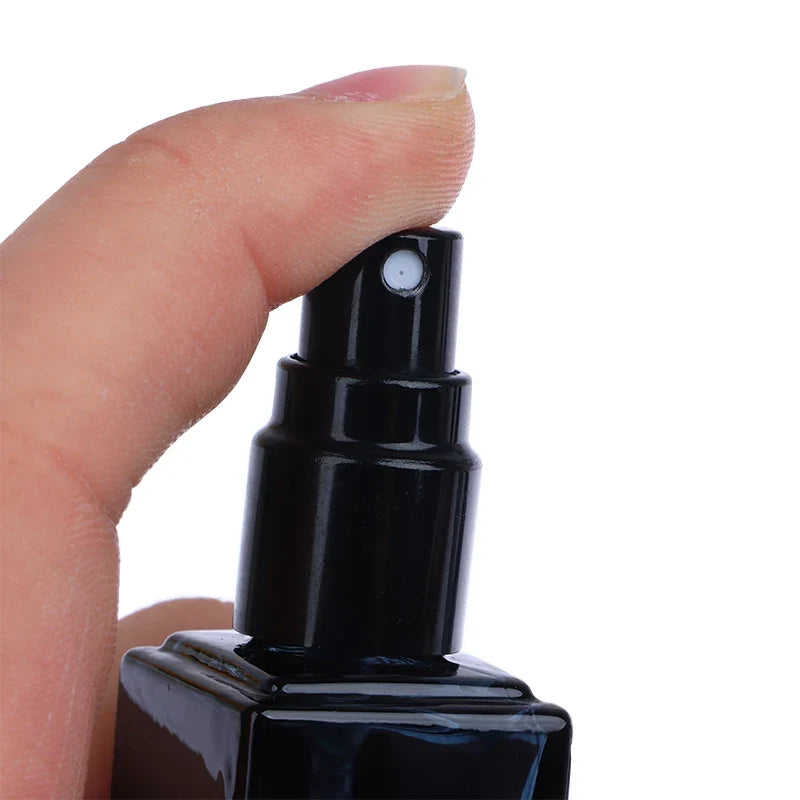 Gradient Blue Glass Perfume Atomizer Spray Bottle | Travel Size Perfume Spray Atomizer Qme