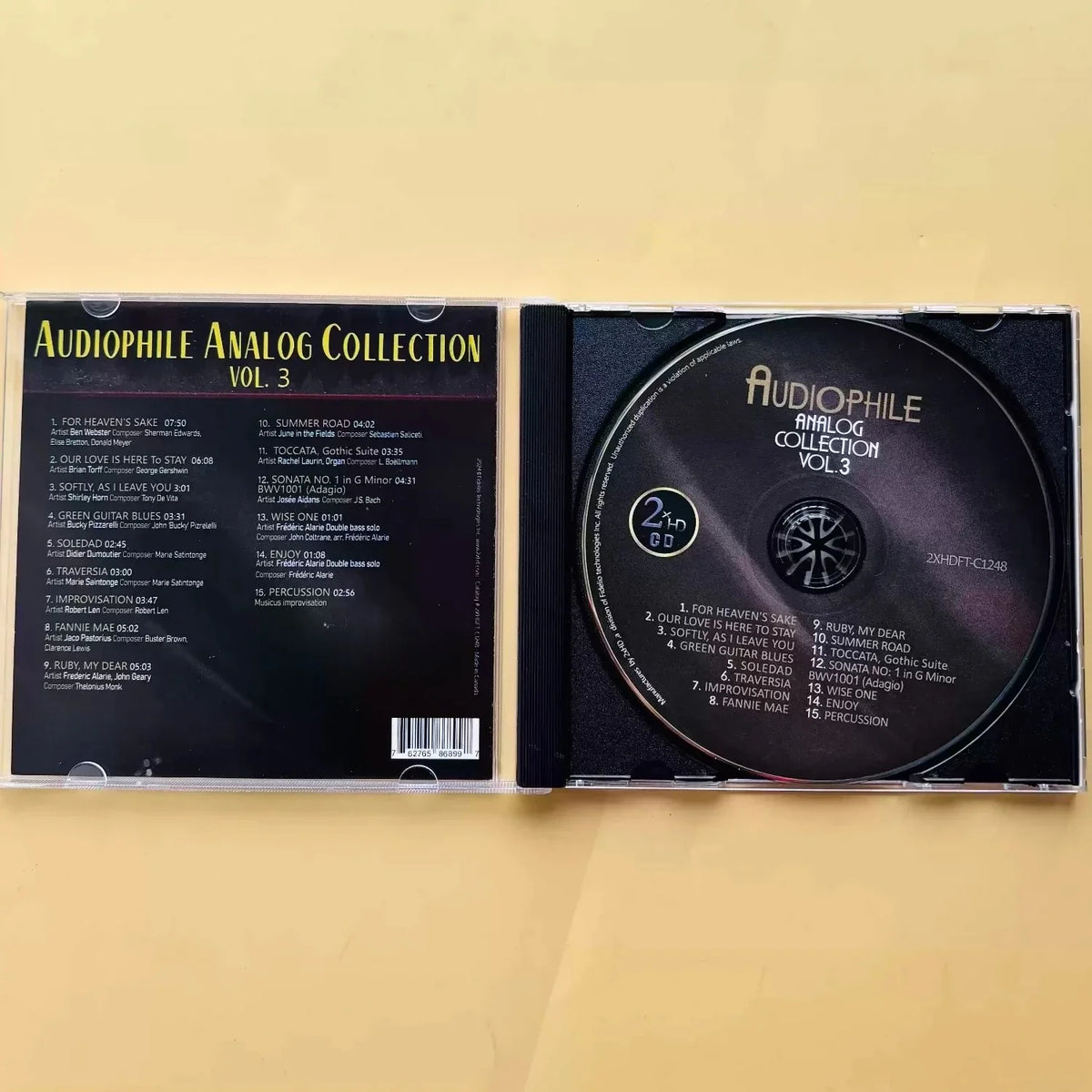 Audiophile Test Demo 2CD Album – Black Background Edition Audiophile Demo CD Qme