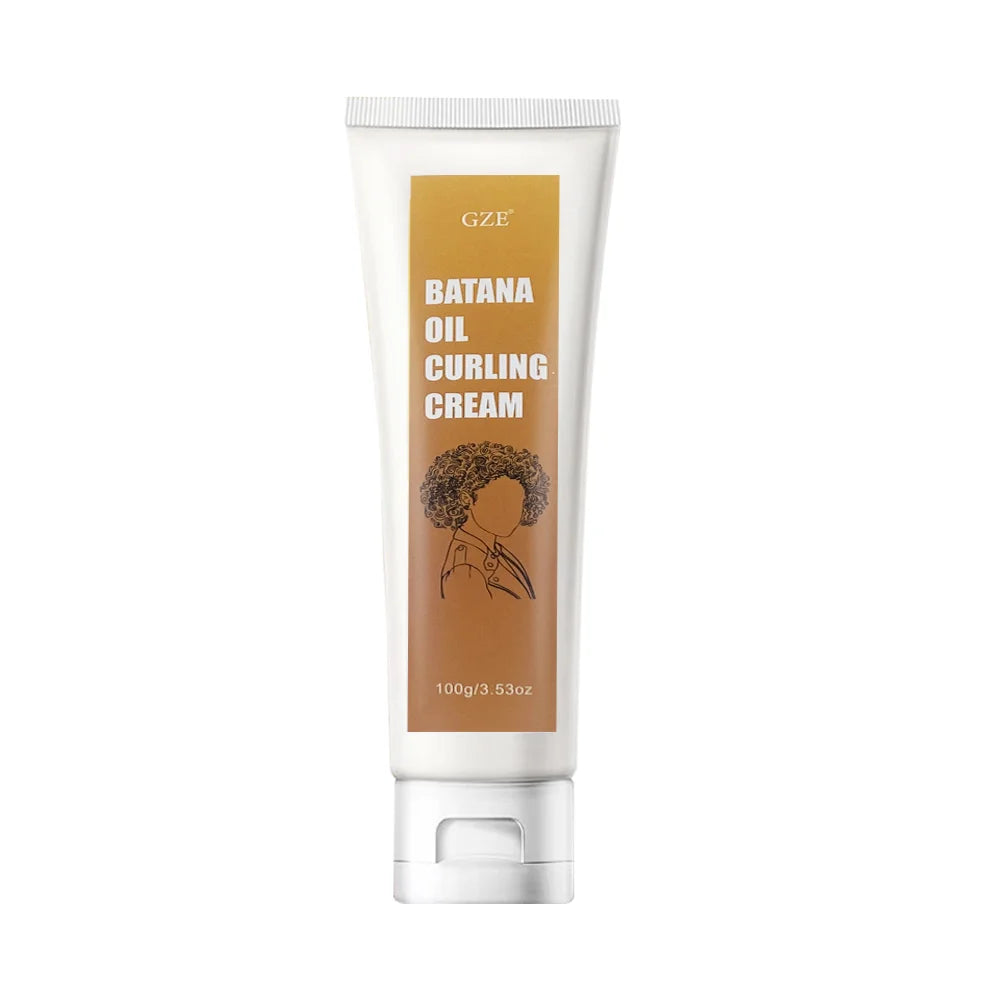 GZE Batana Oil Curling Cream | Curl Activator & Frizz Control Curl Styling Cream Qme CURLING CREAM
