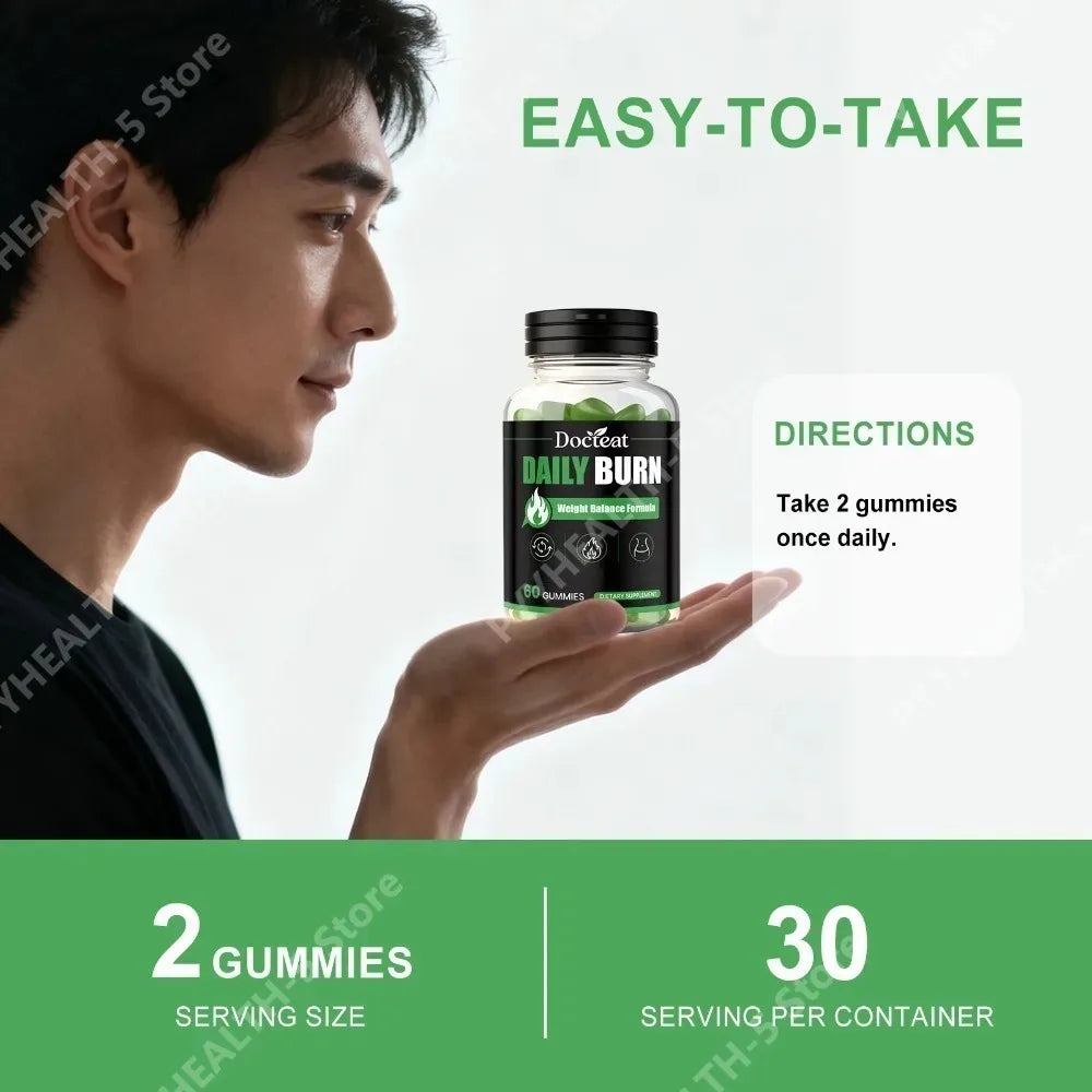 Docteat Balance Gummies 60ct – Green Tea & Garcinia Cambogia Dietary Supplement Gummies Qst