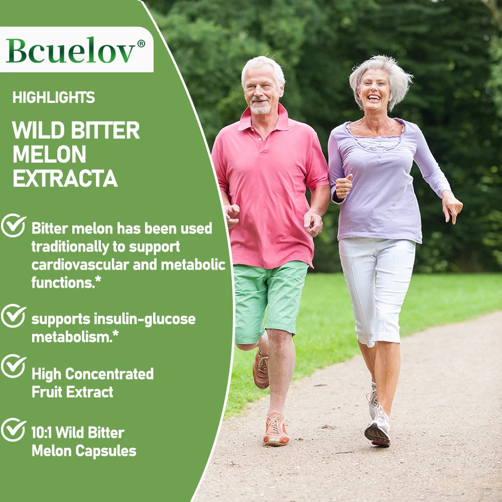 Bitter Melon Extract 1000mg Capsules – Blood Sugar & Immunity Herbal Supplement Qst