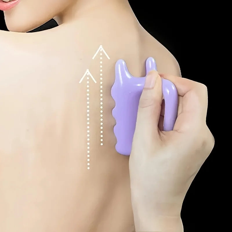 Resin Gua Sha Handheld Massager – Face, Neck & Body Tool Gua Sha Massager Qme