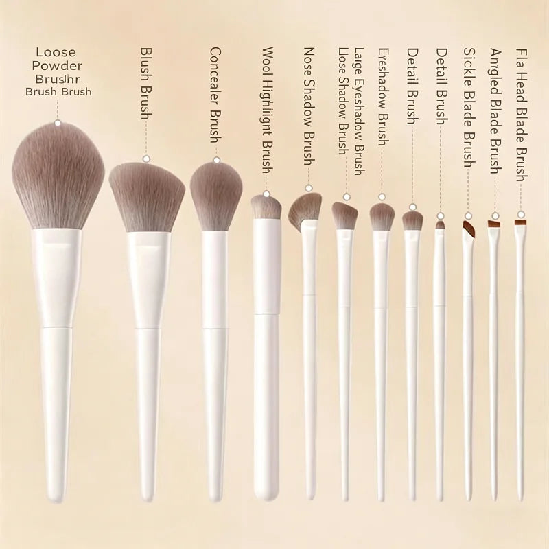 Professional Makeup Brush Set – Eyeshadow, Eyeliner & Face Makeup Brush Set Qme