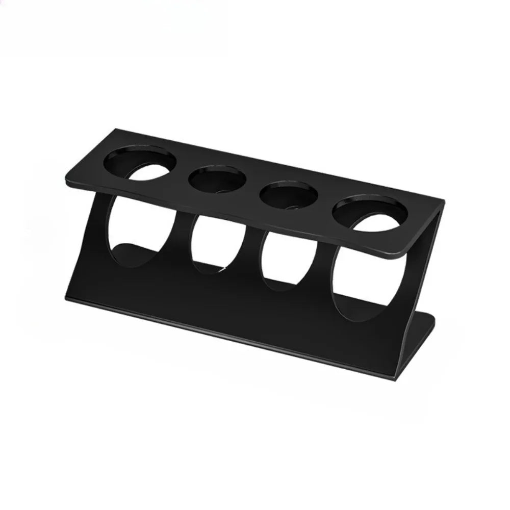 Multi-Slot Toothbrush Holder & Bathroom Countertop Organizer Bathroom Organizer Stand Qme Black