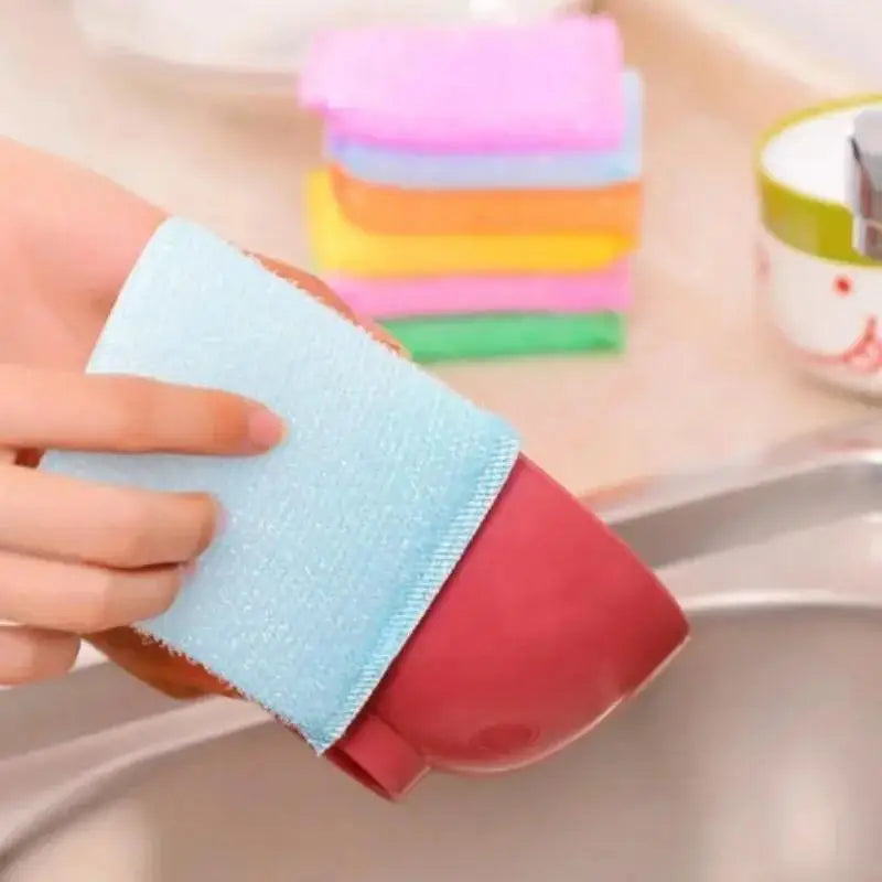 Thick Durable Dishwashing Sponges Kitchen Scouring Pads 4pcs Dishwashing Sponges Qme