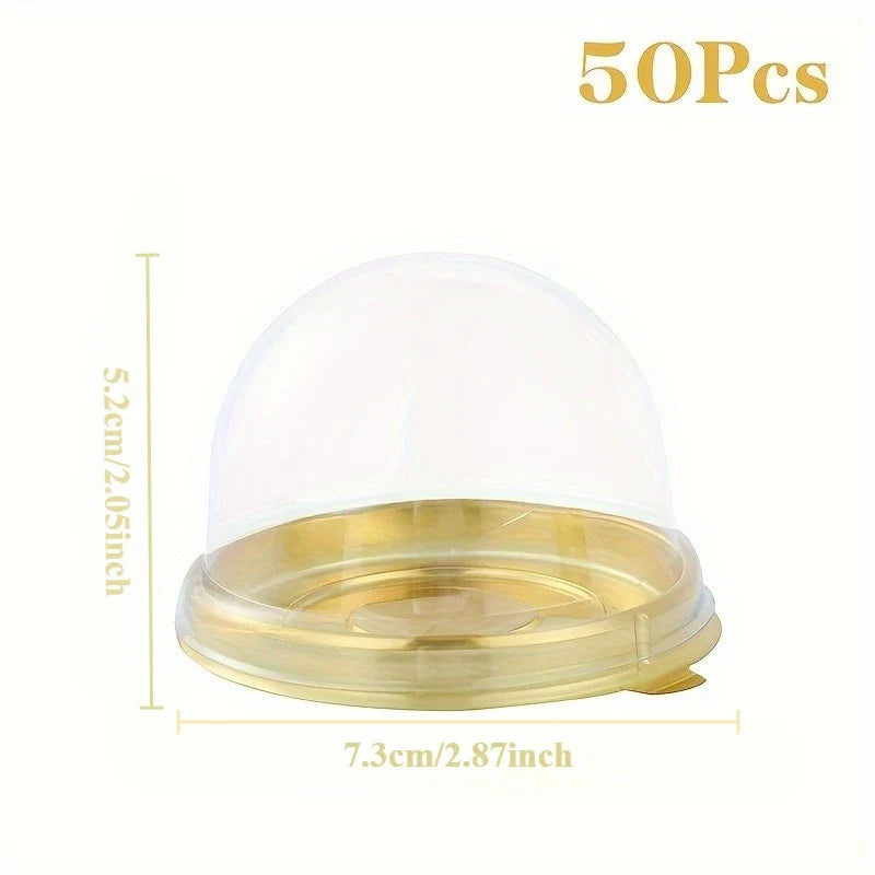 Circular Mooncake Dome Box – Egg Custard Dessert Packaging Dessert Packaging Box Qme golden Other