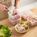 Sealed Refrigerator Storage Box with Lid – Freezer Safe Food Storage Container Qme Clear