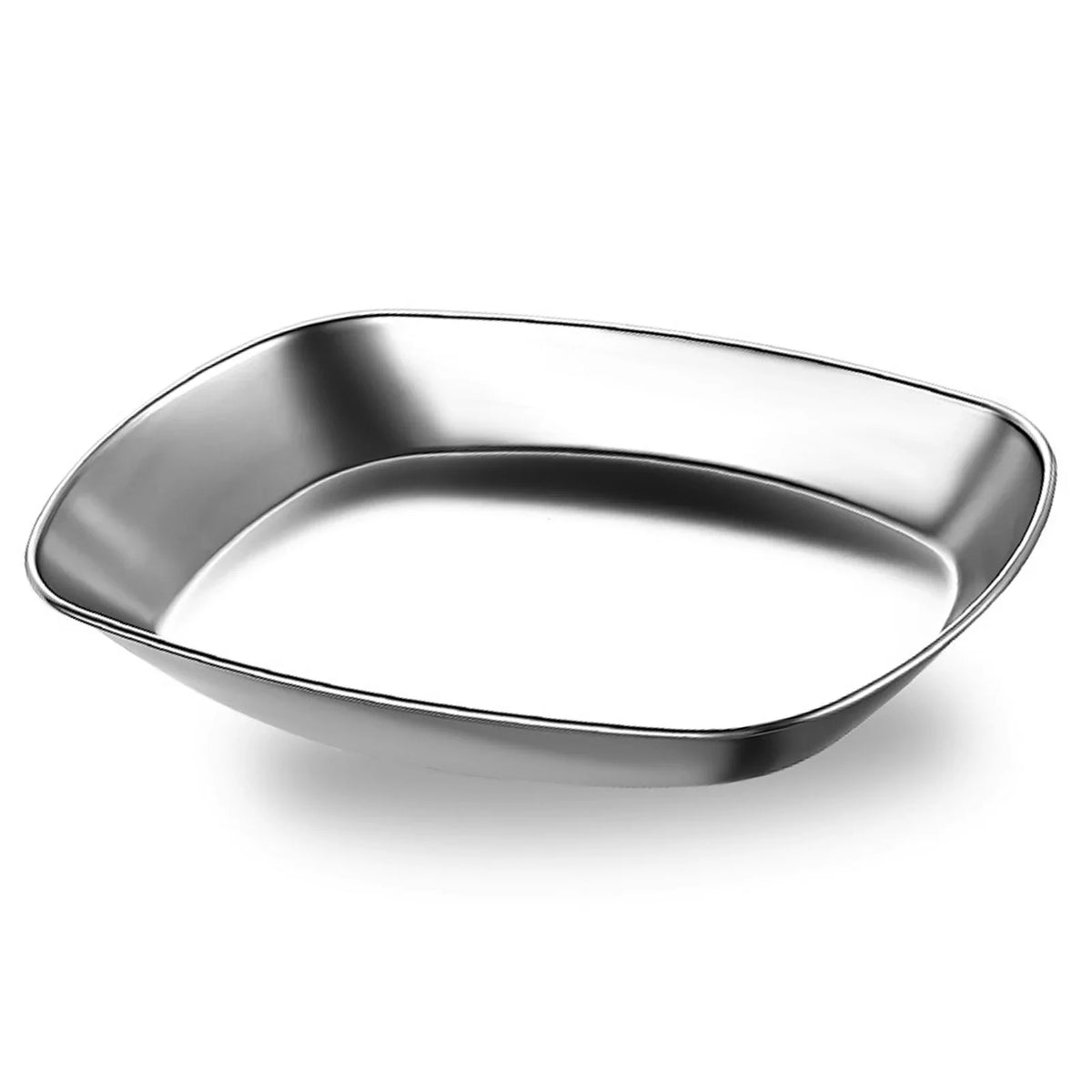 Stainless Steel Serving Plates 10" | Camping Dinner Dishes Stainless Steel Plate Qme
