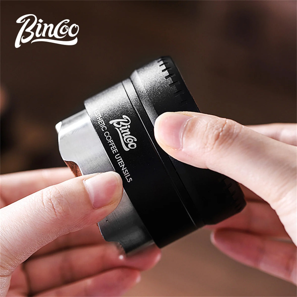 Bincoo 58mm Espresso Distributor – Wood Handle Barista Tool Espresso Distributor Qst