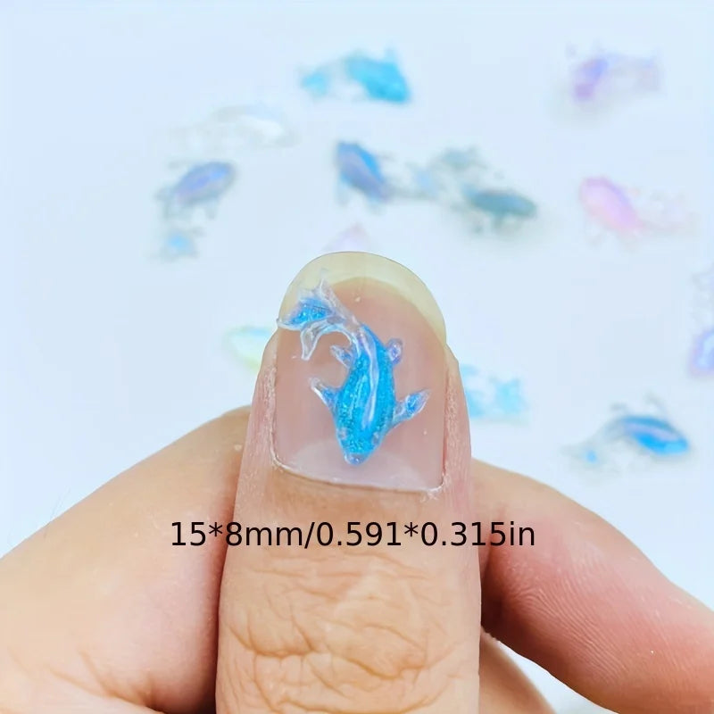 Mini Goldfish Resin Charms – Nail Art & DIY Jewelry Decor Nail Art Charms Qme