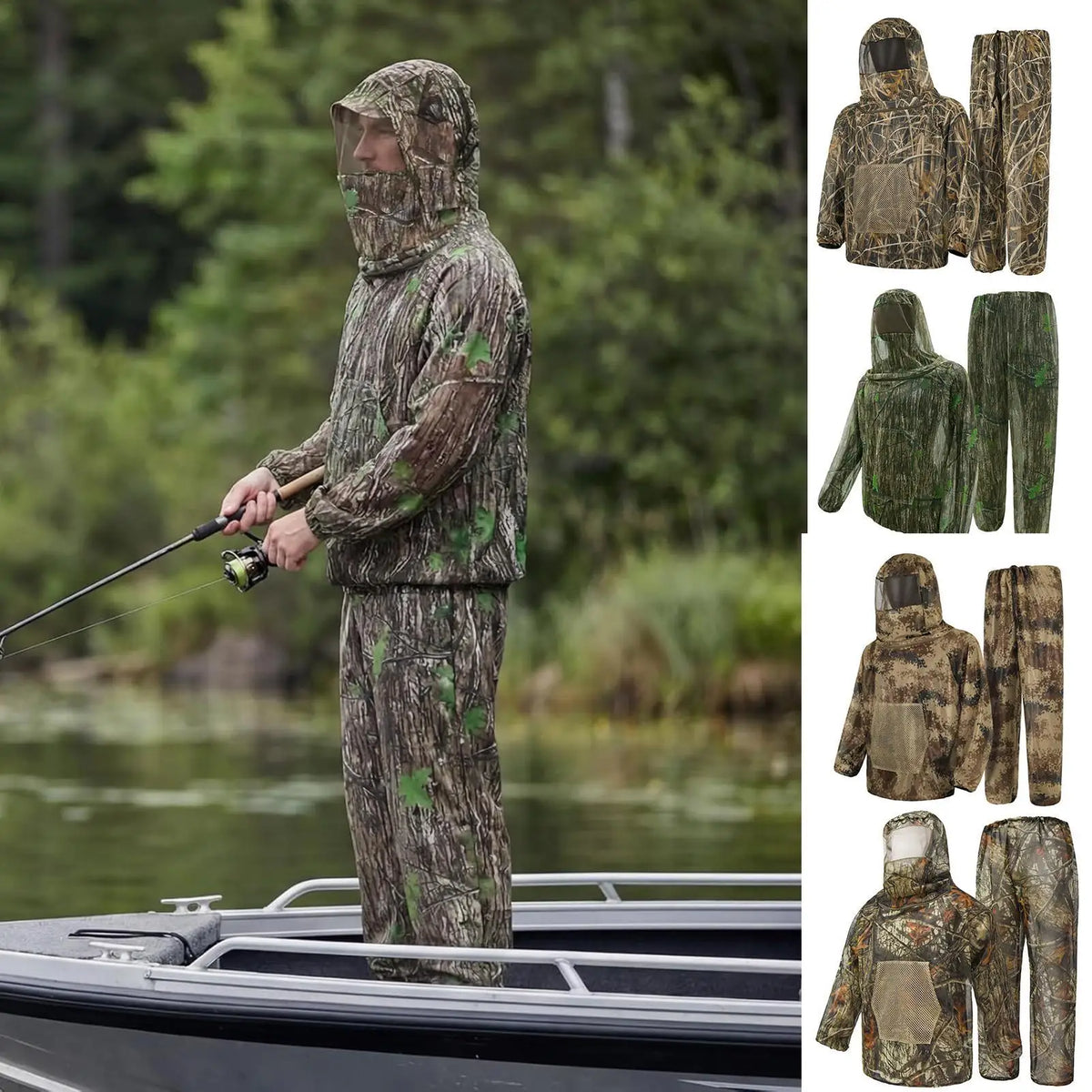 Mesh Hooded Insect-Proof Suit for Fishing Hunting & Hiking Outdoor Insect-Proof Suit Qst