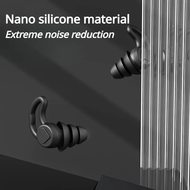 3-Layer Soft Silicone Tapered Ear Plugs for Sleep & Noise Reduction Silicone Ear Plugs Qme heart-shaped white