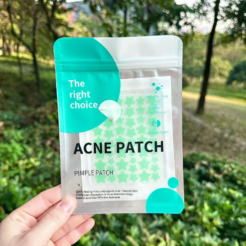 51PCS Hydrocolloid Acne Patches – Invisible Blemish Cover Dots Acne Patch Qst Green