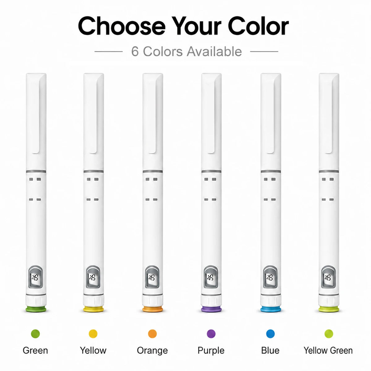 20PCS Disposable Injection Pen 3ml 60IU Colorful Cartridge Pen Disposable Injection Pen Qst