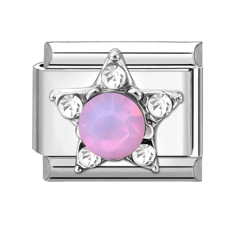 Zircon Stars Shell Butterfly Italian Charm Links – 39 Colors