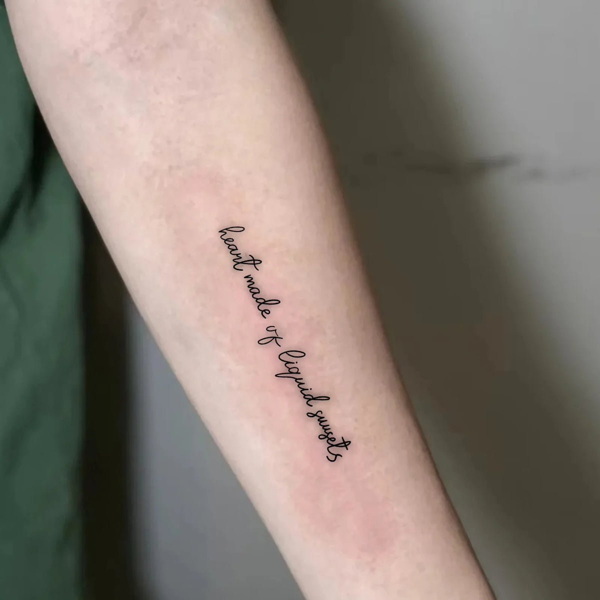 Liquid Sunsets Heart Temporary Tattoo Sticker – Waterproof Temporary Tattoo Sticker Qme