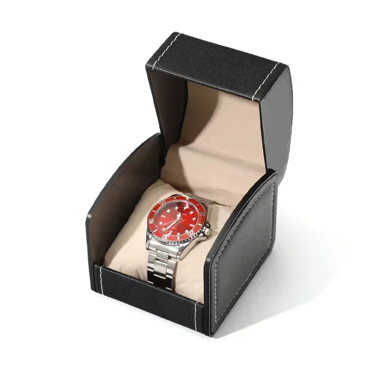 Watch Travel Storage Box – Flannelette Dust-Protection Case Watch Storage Case Qme
