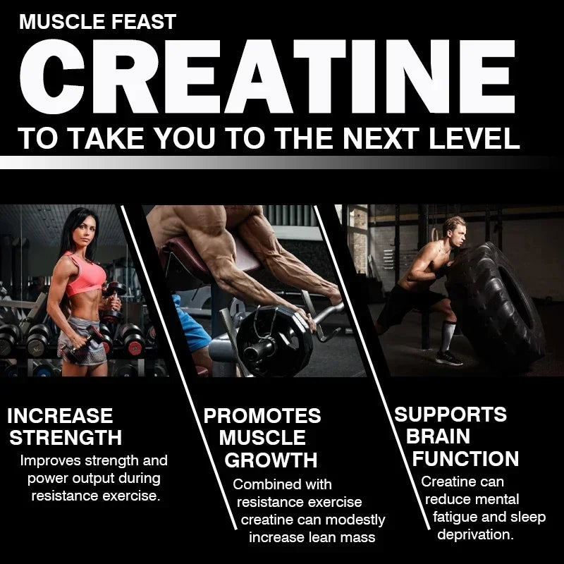 Pslalae Creatine Monohydrate Capsules – Strength & Endurance Creatine Supplement Qst