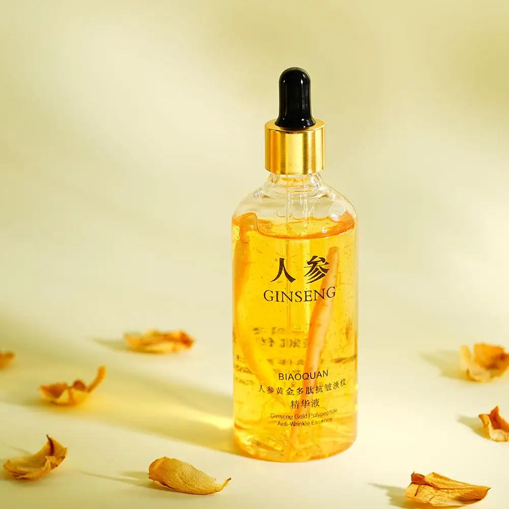 Gold Ginseng Polypeptide Face Essence 100ml – Brightening Serum Face Essence Serum Qme