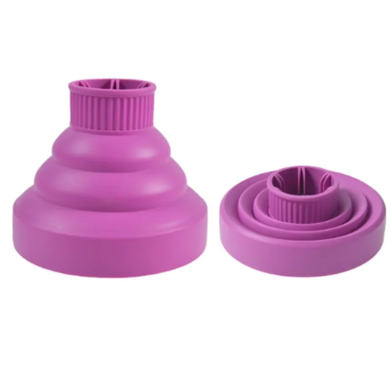 Foldable Silicone Hair Dryer Diffuser Cover – Heat Resistant Hair Dryer Diffuser Qme Purple