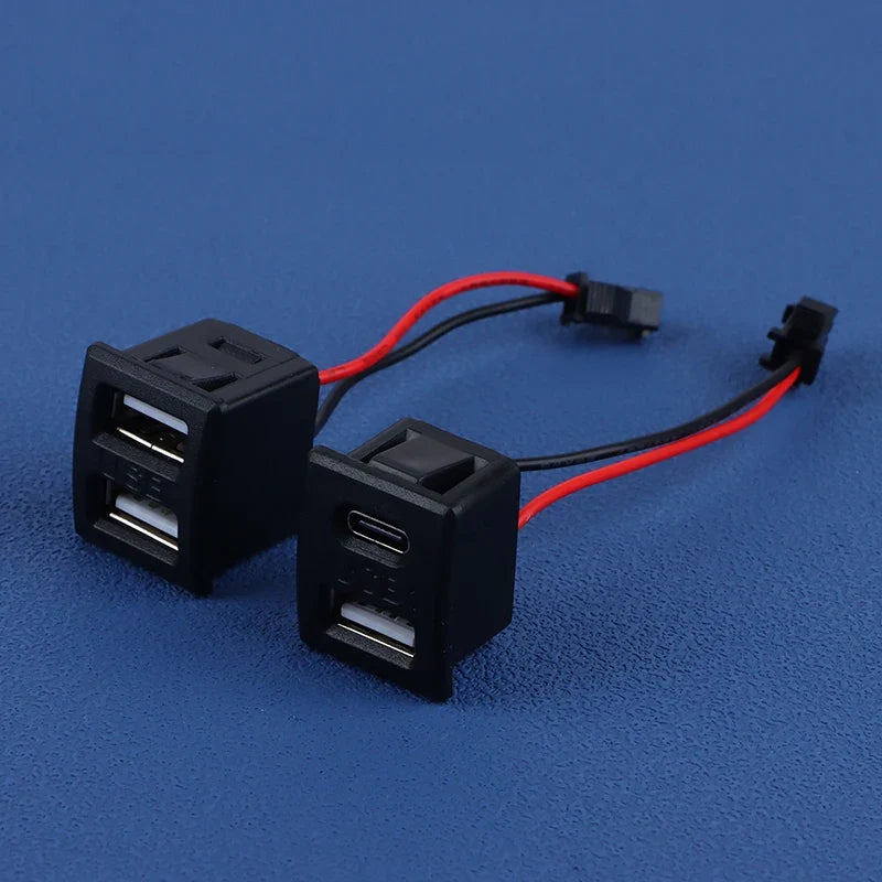 USB Type-C Double-Layer Socket Lamp Base | Charging Port USB Socket Adapter Qme