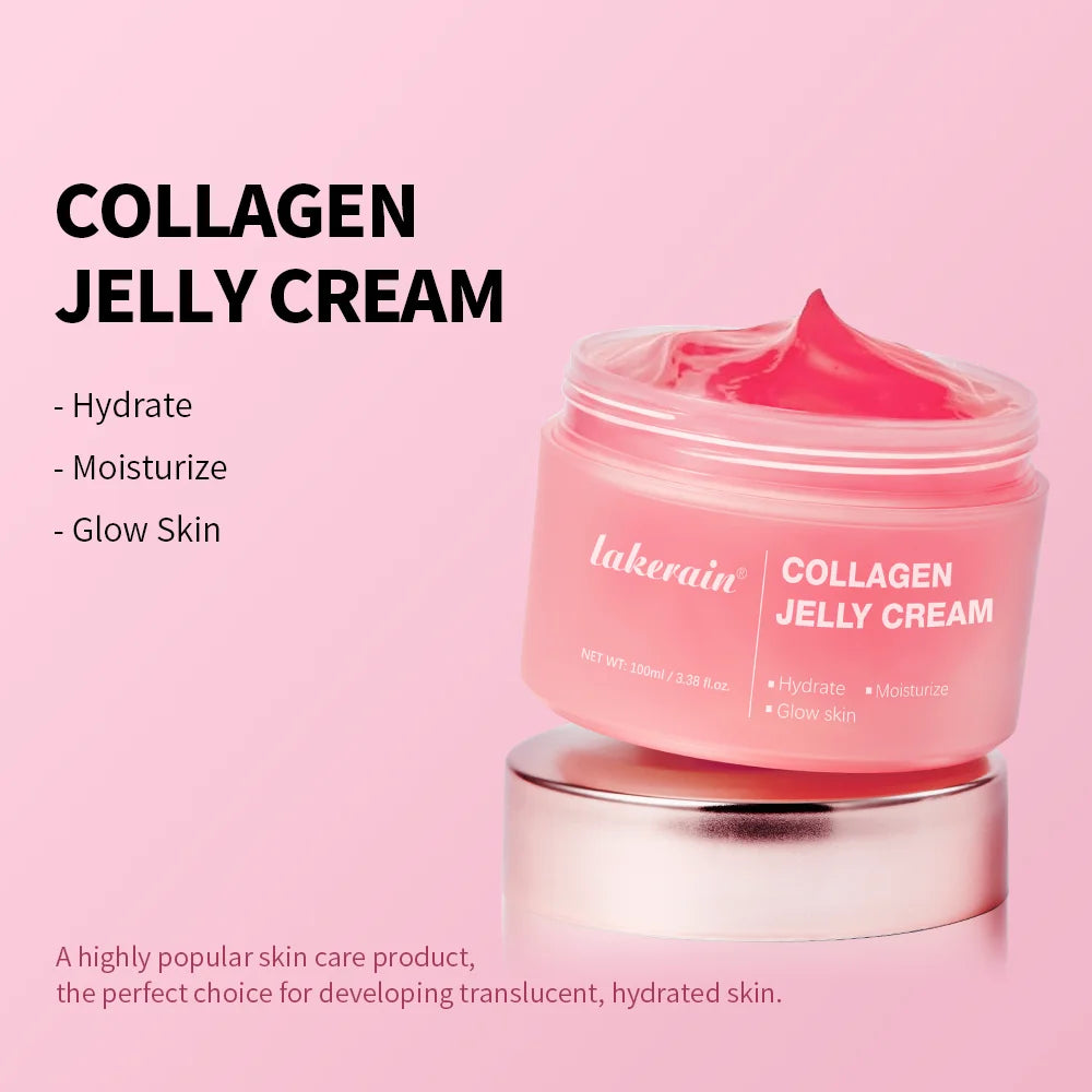 Collagen Jelly Cream – Niacinamide & Hydrolyzed Collagen, 24h Glow Face Jelly Cream Qst