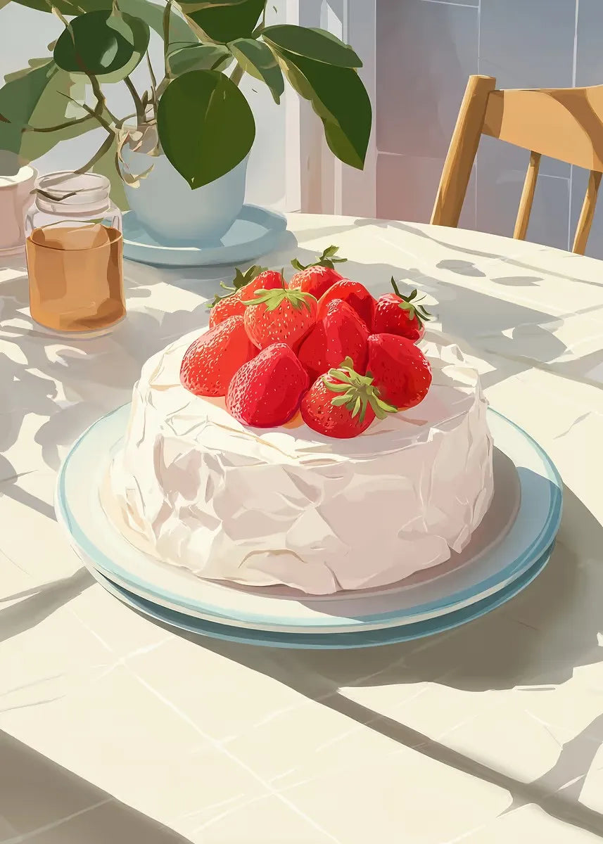 Cake & Coffee Still Life Canvas Print – Kitchen Wall Art Canvas Wall Art Qst 4 20x30cm Unframed