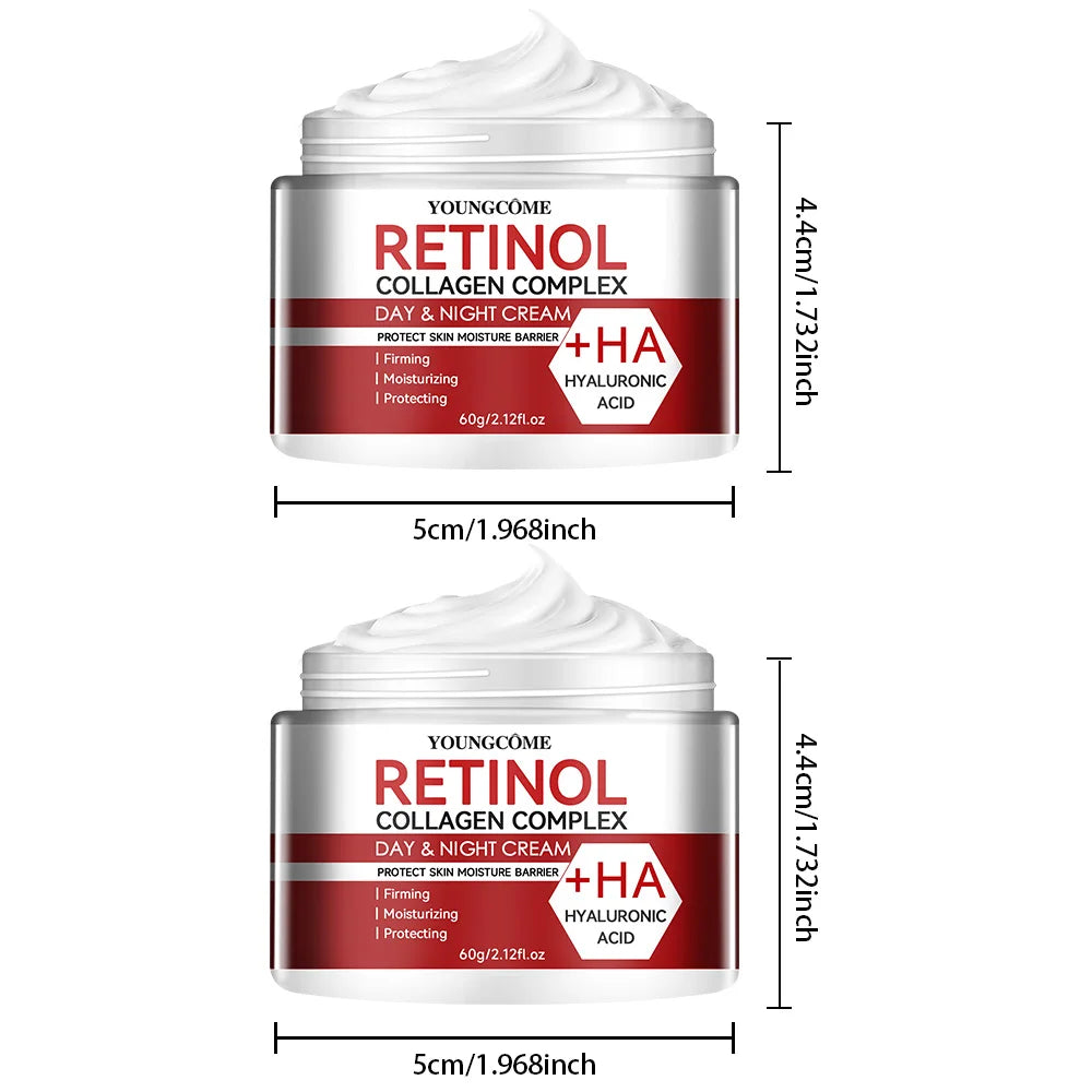 YOUNGCOME Retinol Collagen Face Cream – Deep Hydration Face Moisturizer Cream Qst 60G-60G