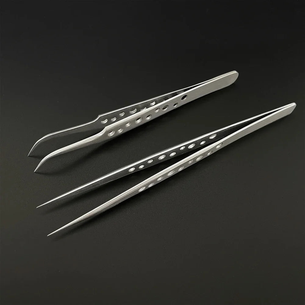 Anti-Static Precision Tweezers | Curved & Straight, 7 Tip Types Precision Tweezers Qme