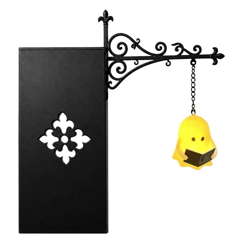 Vintage Gothic Bookshelf Lantern – Warm LED Nightlight Décor Decorative LED Lantern Qst B